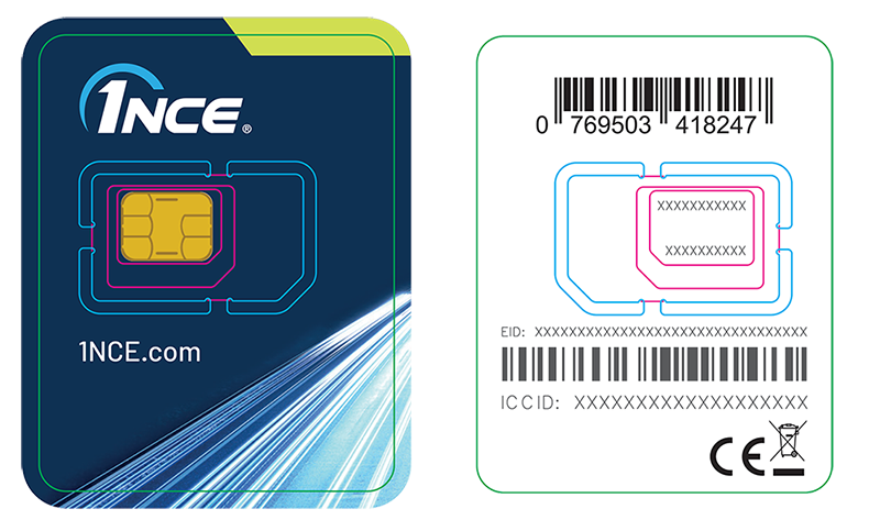 1NCE IoT SIM Card Industrial 3-in-1 SIM card reference